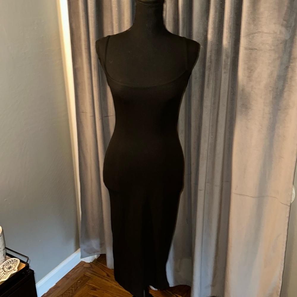 Nasty Gal Black Midi Dress